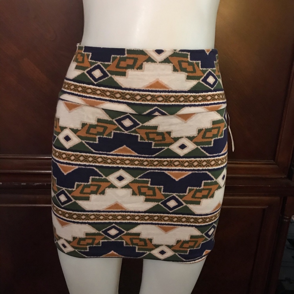 🆕 Mind Code Multi Colors Mini Skirt-Small